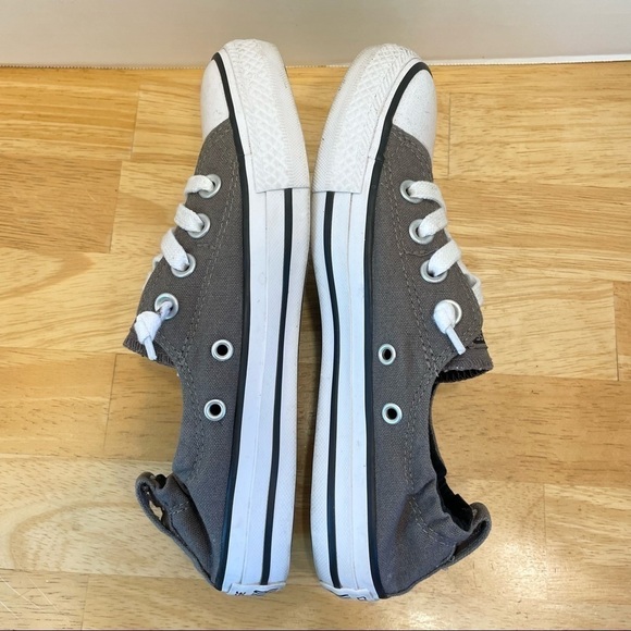 Converse All Star Canvas Low Shoes Size 6 Grey White - Picture 5 of 9